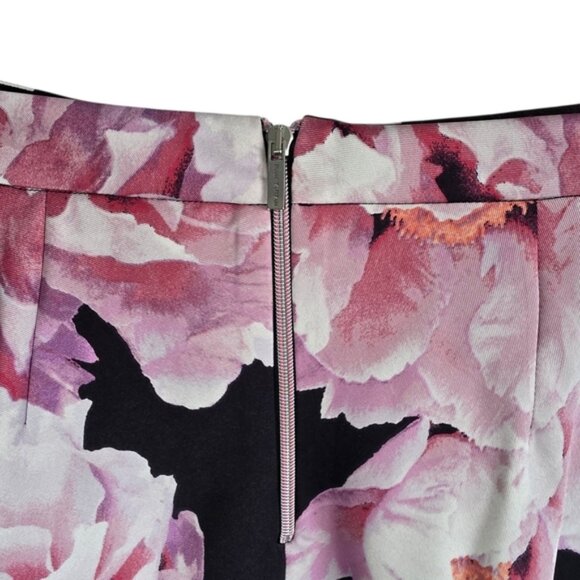 Pink Tartan A-Line Pink and Black Lined Cocktail Skirt Sz 8 - Picture 7 of 9